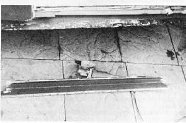 vorbereitetes Deckblech vor dem Einbau